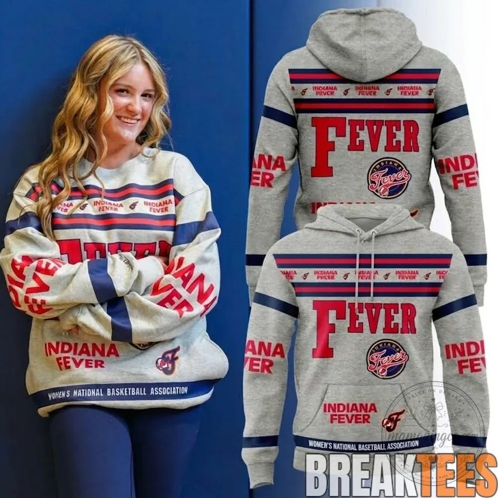 Indiana Fever Women's National Basketball Association Gray Hoodie