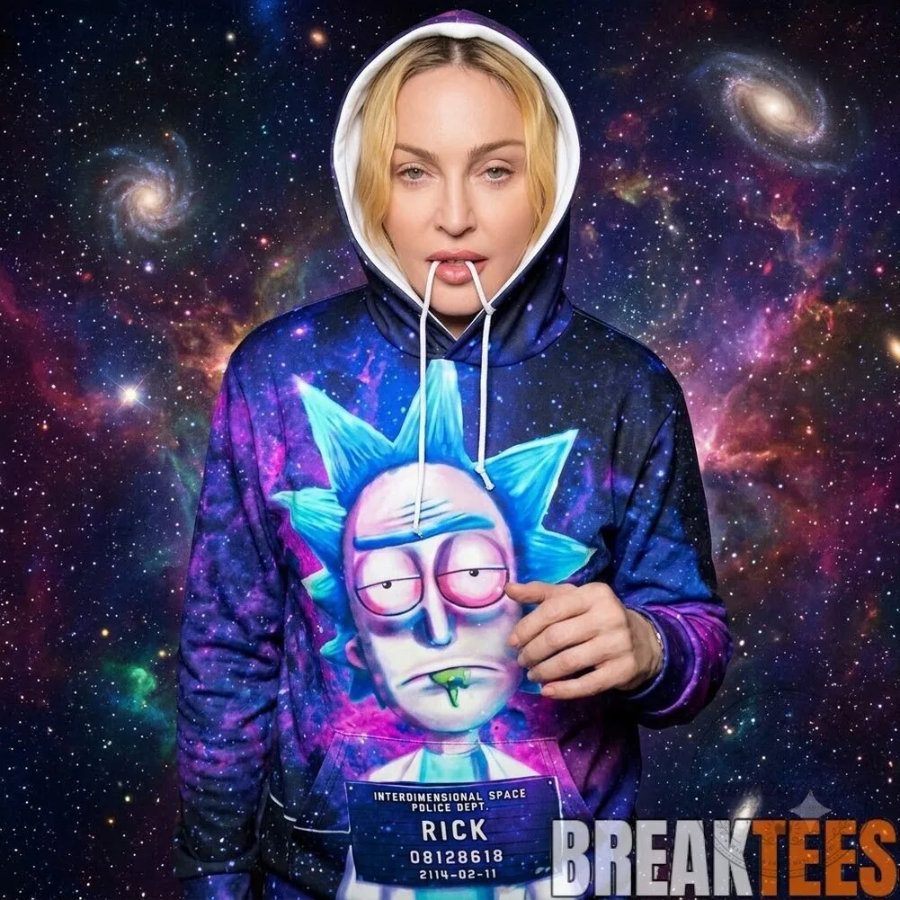 Rick and Morty Rick Sanchez Interdimensional Space Police Dept. Galaxy Hoodie