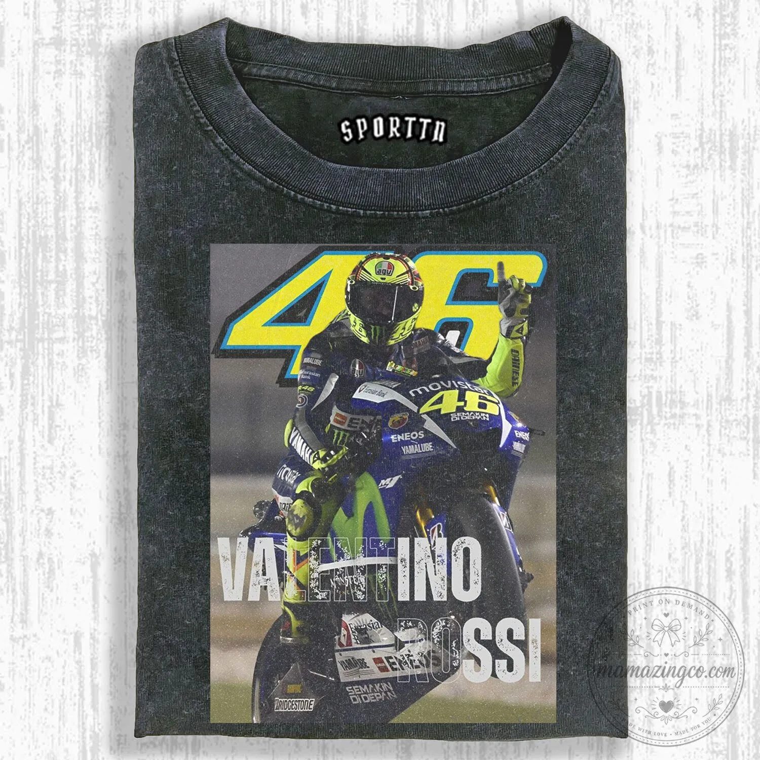 Valentino Rossi The Doctor 46 Motorcycle Racing Fan T-Shirt 2 Valentino Rossi The Doctor 46 Motorcycle Racing Fan T-Shirt