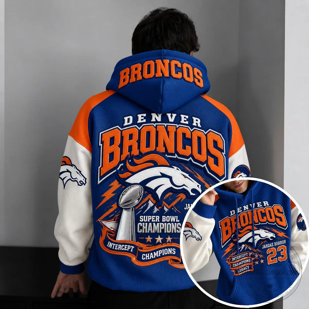 Denver Broncos Super Bowl Champions Football Team Hoodie