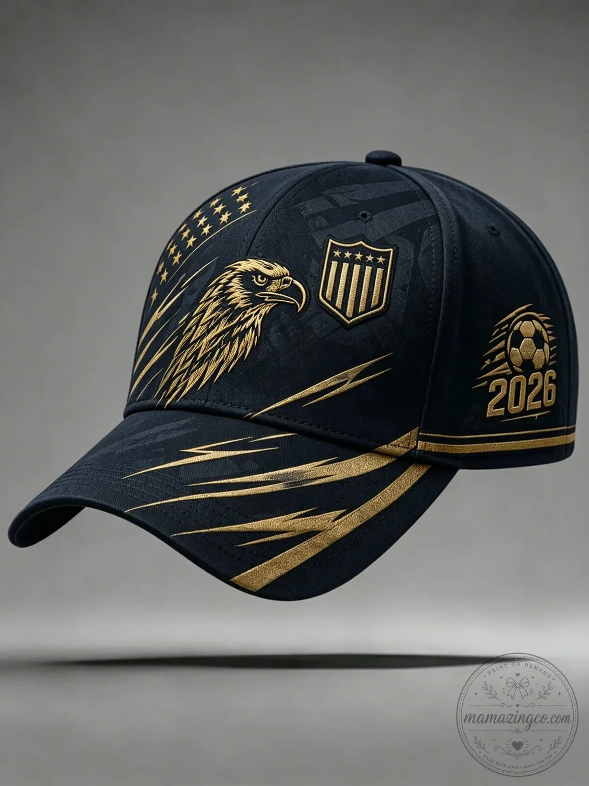USA Soccer 2026 Golden Eagle Embroidered Baseball Cap Hat