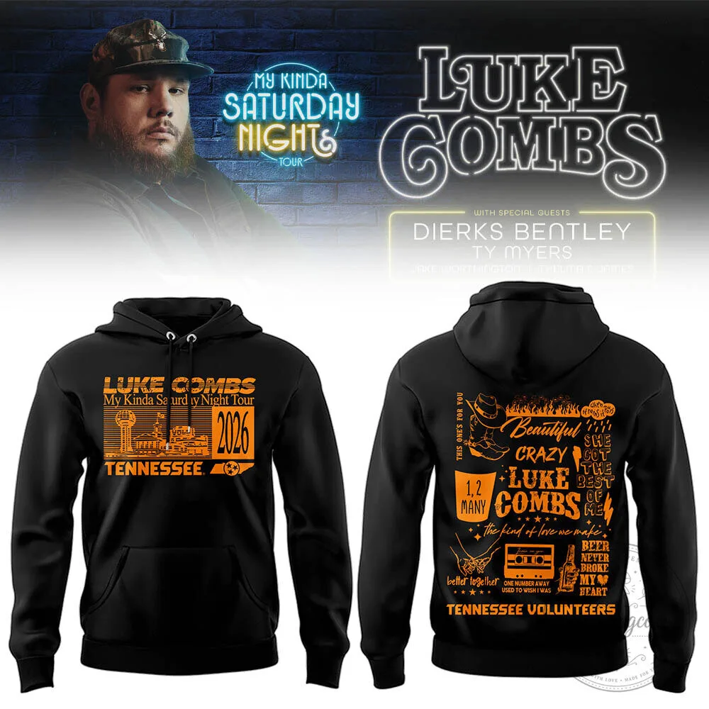 Hoodie for Neyland Stadium: Luke Combs My Kinda Saturday Night Tour Merchandise