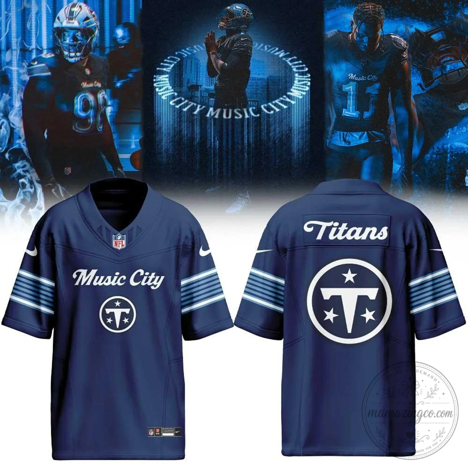 Tennessee Titans Football Jersey Music City Special Edition
