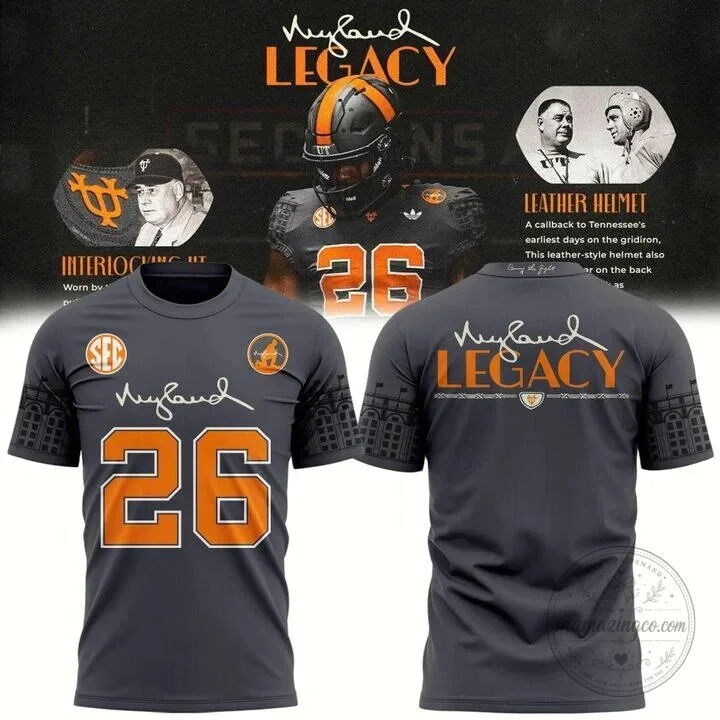 Tennessee Football Neyland Legacy Gray Short Sleeve T-Shirt