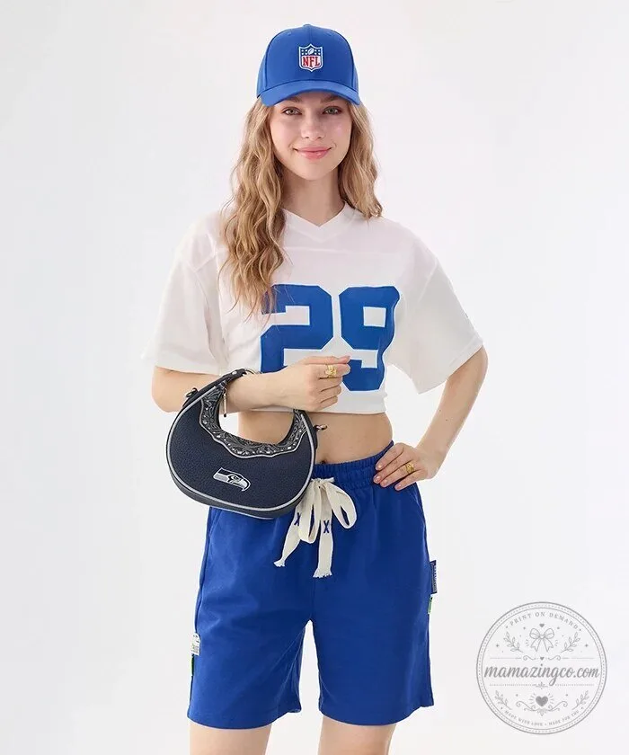 Seattle Seahawks Western Style Crossbody Bag with Silver Embellishments 14 Seattle Seahawks Western Style Crossbody Bag with Silver Embellishments