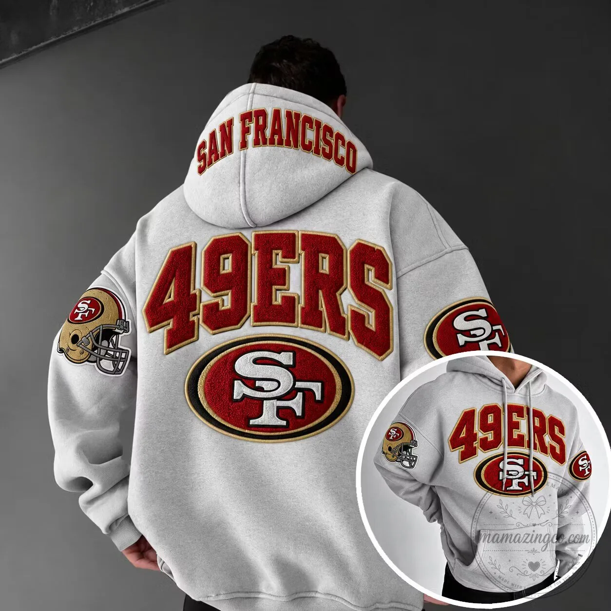 San Francisco 49ers National Football League Team Logo Hoodie 1 San Francisco 49ers National Football League Team Logo Hoodie