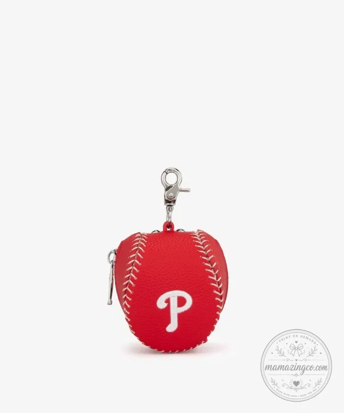 Philadelphia Phillies Baseball Keychain Pouch 1 Philadelphia Phillies Baseball Keychain Pouch