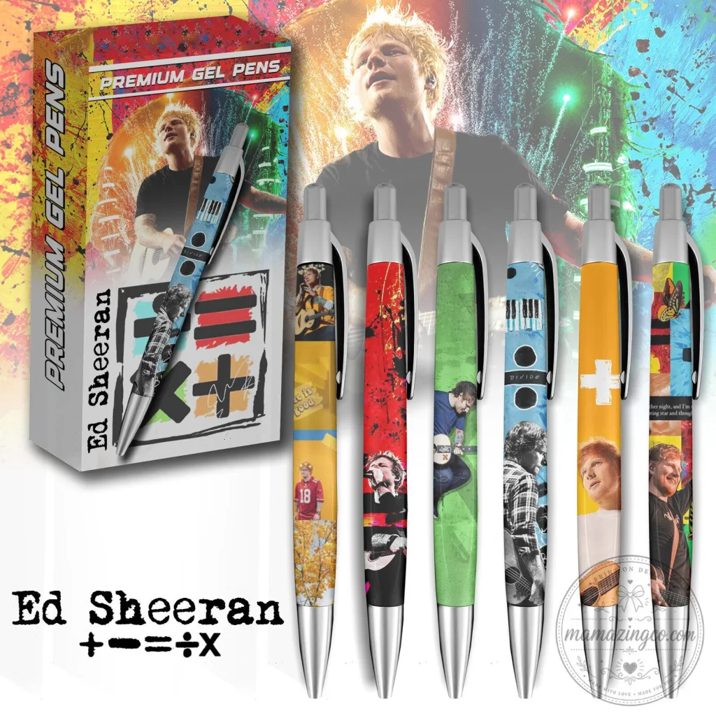 Ed Sheeran Music Album Art Premium Gel Pen Set Ed Sheeran Music Album Art Premium Gel Pen Set