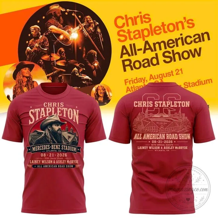 Chris Stapleton All American Road Show 2026 Concert Tour T-Shirt