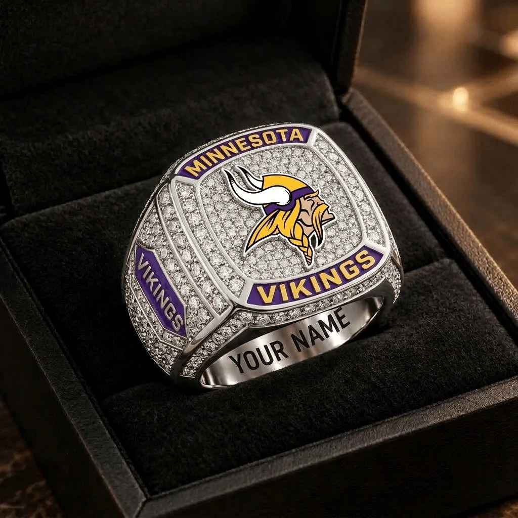 Minnesota Vikings NFL Championship Ring Personalized with Your Name