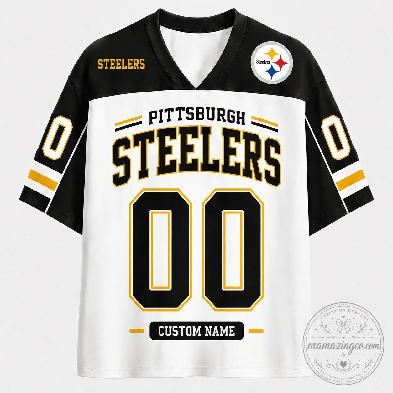 Pittsburgh Steelers Custom Game Day Football Jersey for Men and Women