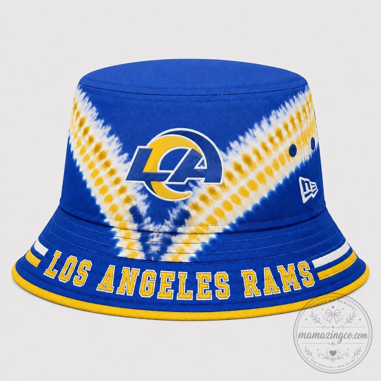 Los Angeles Rams Tie Dye Bucket Hat