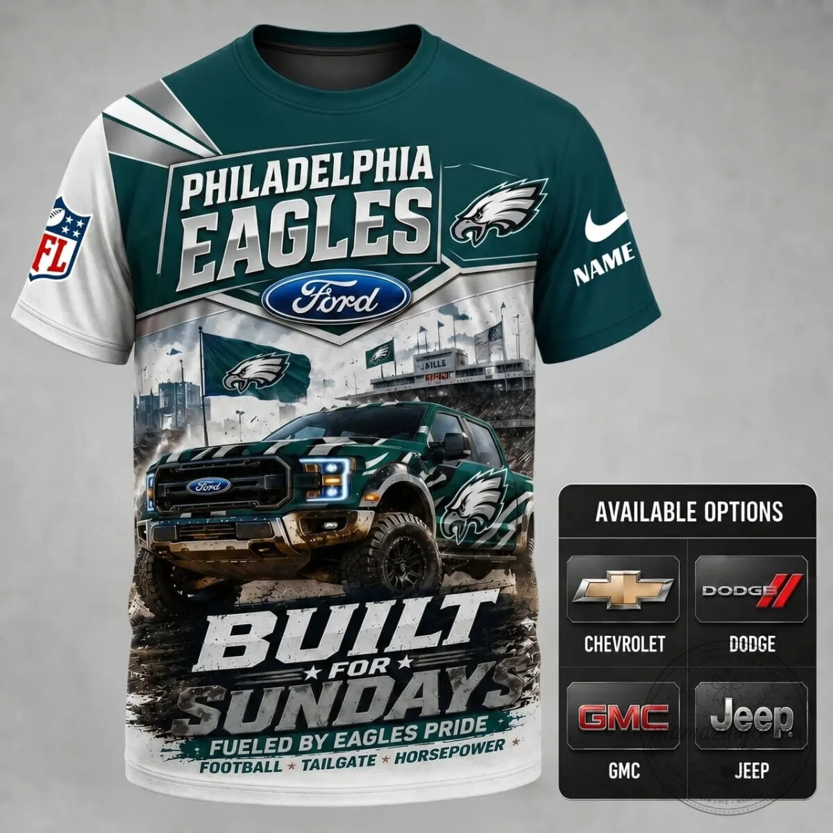 Philadelphia Eagles Fan Shirt Built For Sundays Football Tailgate T-Shirt 5 Philadelphia Eagles Fan Shirt Built For Sundays Football Tailgate T-Shirt