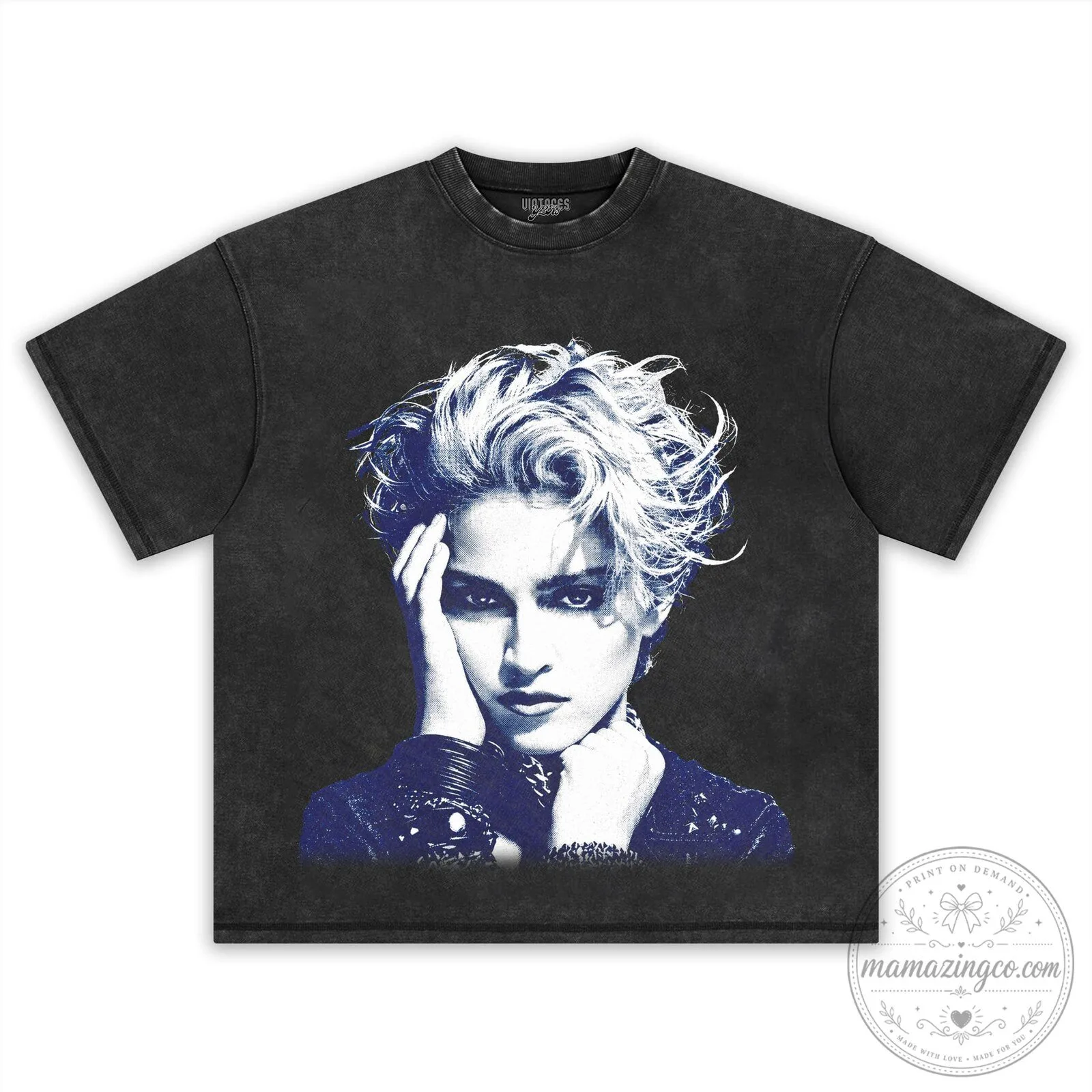 Vintage Madonna Like a Prayer Album Cover Black Graphic T-Shirt 12 Vintage Madonna Like a Prayer Album Cover Black Graphic T-Shirt