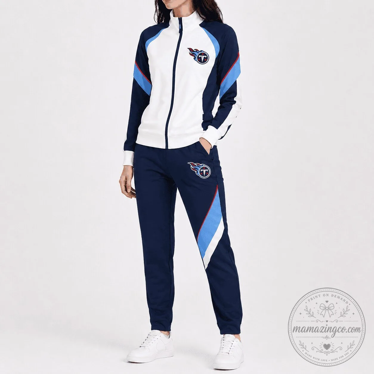 Tennessee Titans National Football League Women's Full Zip Track Jacket