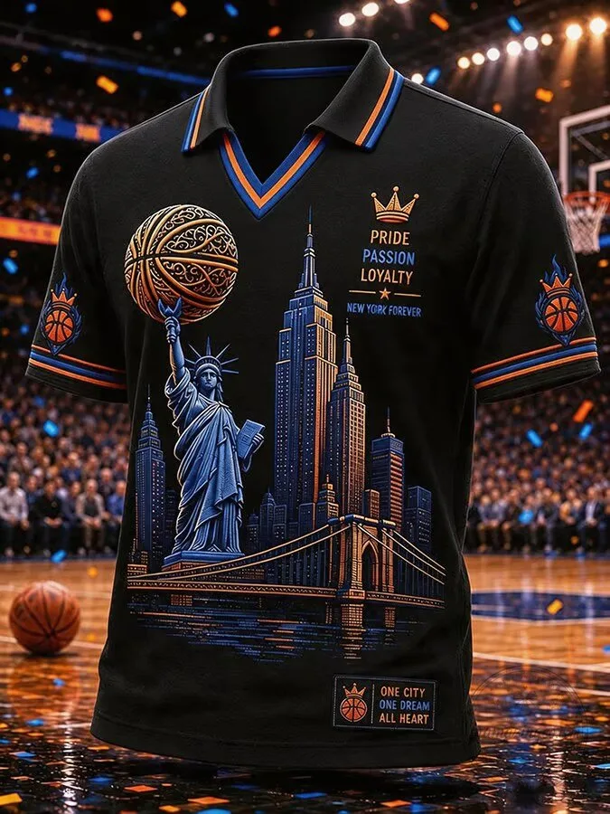 New York Forever Basketball Fan Polo Shirt for Men, Pride Passion Loyalty 5 New York Forever Basketball Fan Polo Shirt for Men, Pride Passion Loyalty