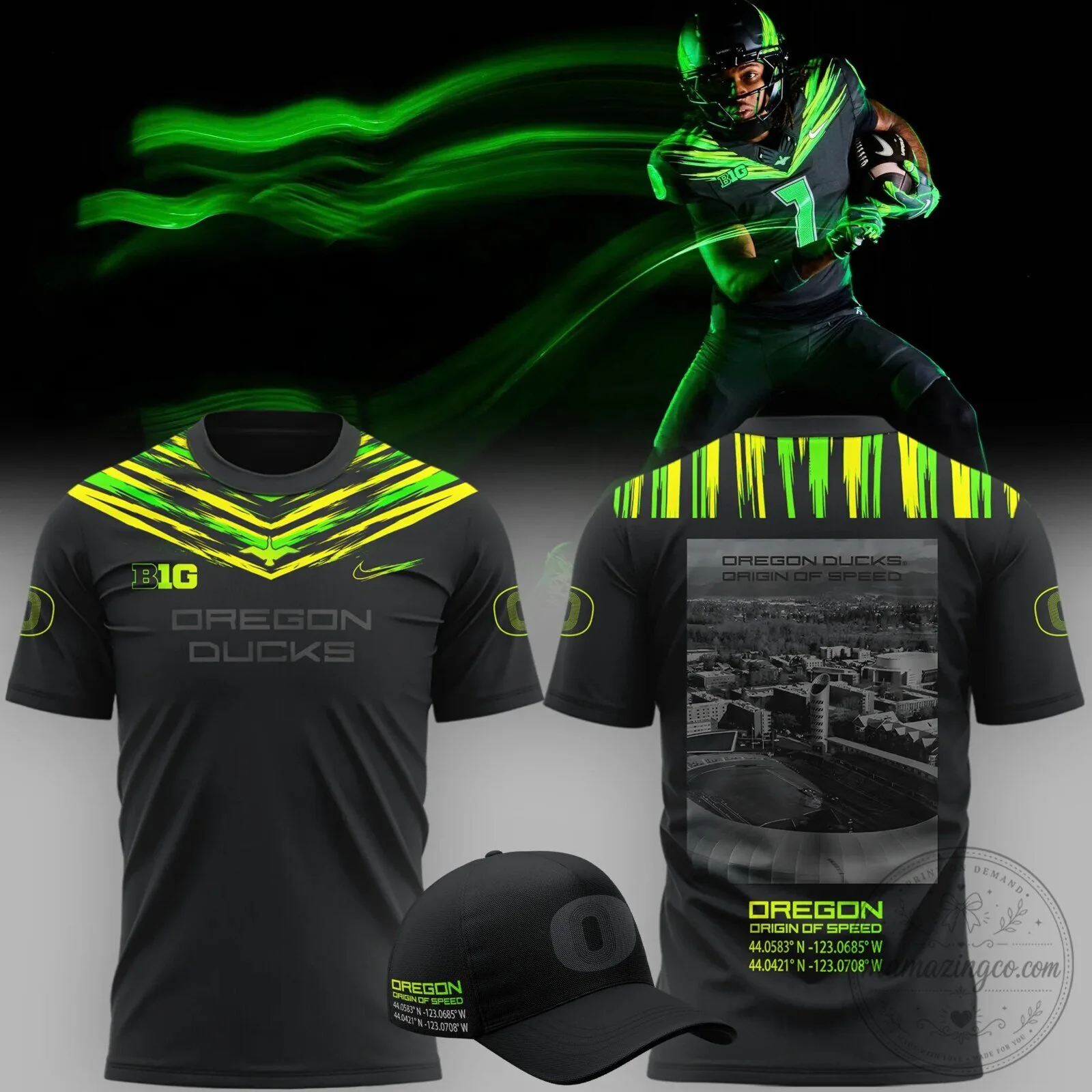 Black Short Sleeve T-Shirt for Oregon Ducks Origin of Speed Football Team 1 Black Short Sleeve T-Shirt for Oregon Ducks Origin of Speed Football Team