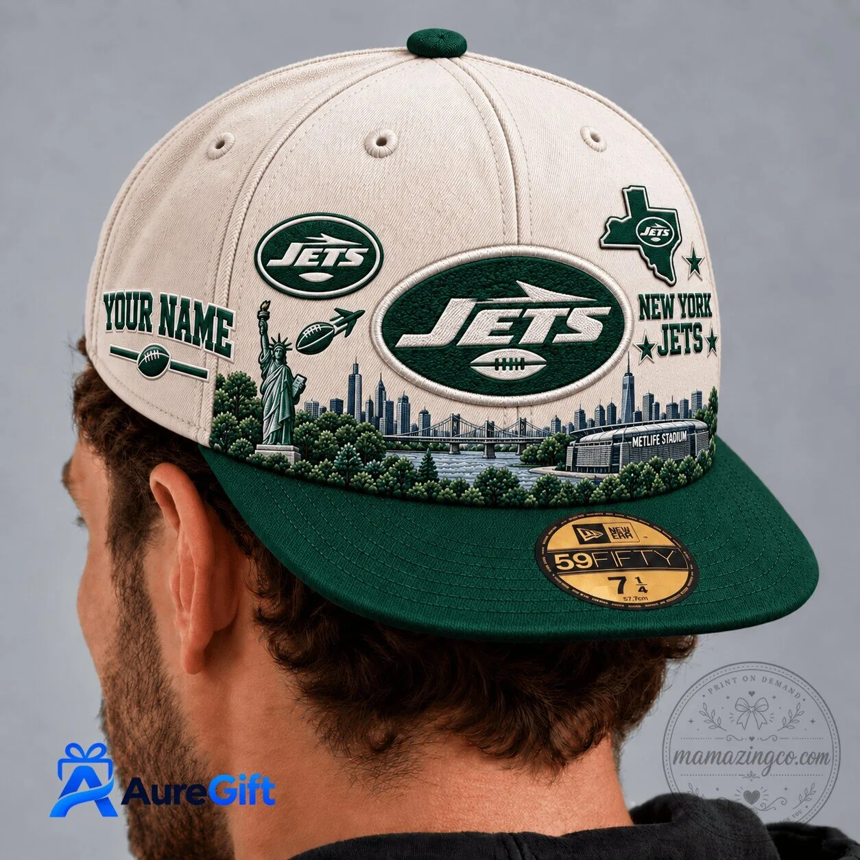 New York Jets NFL Football Personalized Snapback Cap Hat 5 New York Jets NFL Football Personalized Snapback Cap Hat