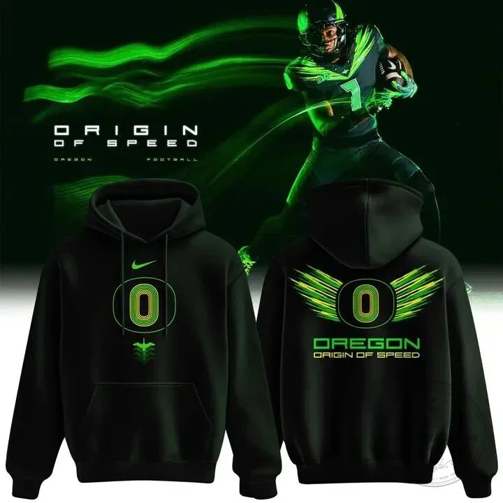 Phoenix Legacy Hoodie - Oregon Ducks Football Origin of Speed Design