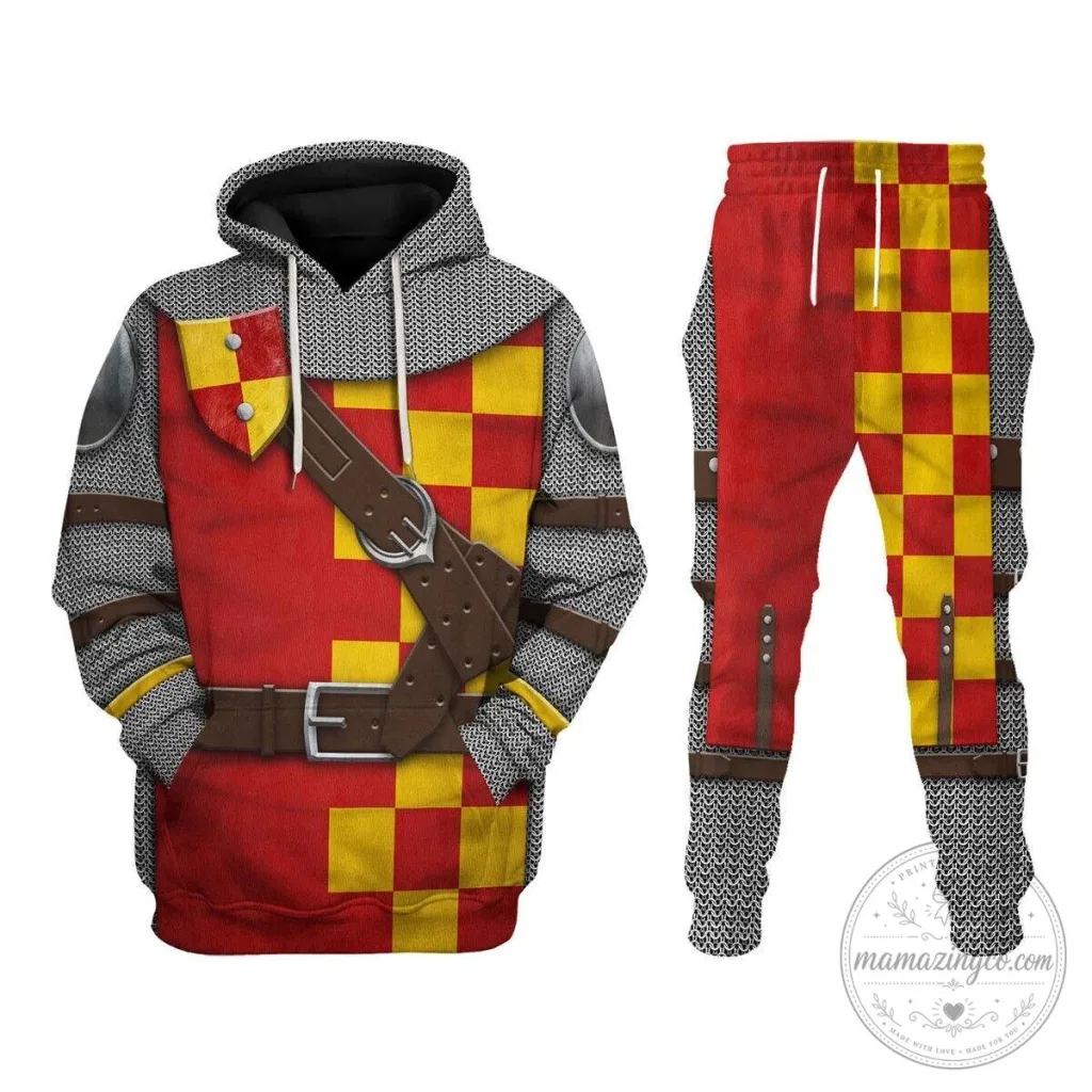Medieval Knight Templar Chainmail Armor Costume Hoodie Sweatshirt Medieval Knight Templar Chainmail Armor Costume Hoodie Sweatshirt