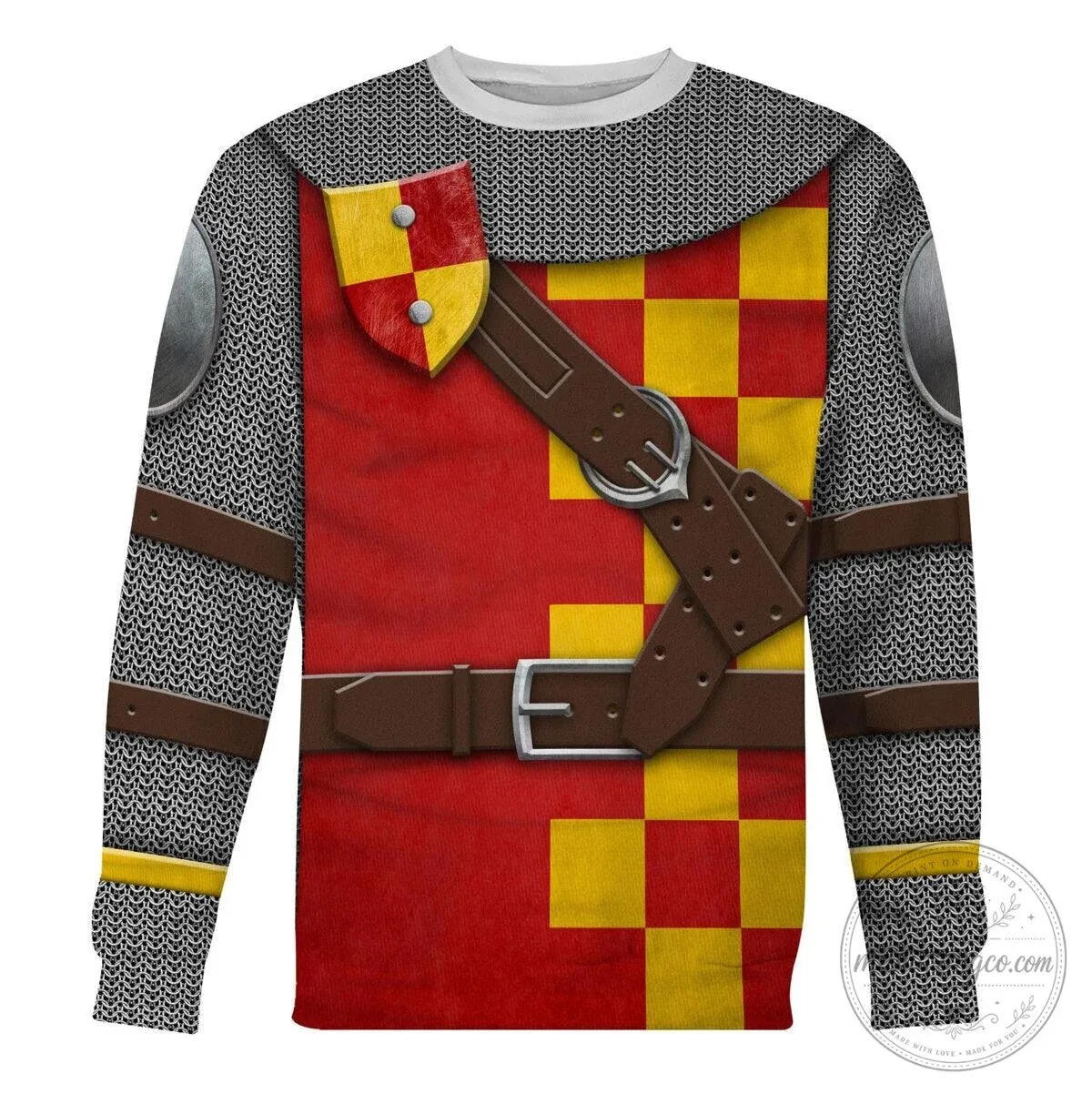 Medieval Knight Templar Chainmail Armor Costume Hoodie Sweatshirt 16 Medieval Knight Templar Chainmail Armor Costume Hoodie Sweatshirt