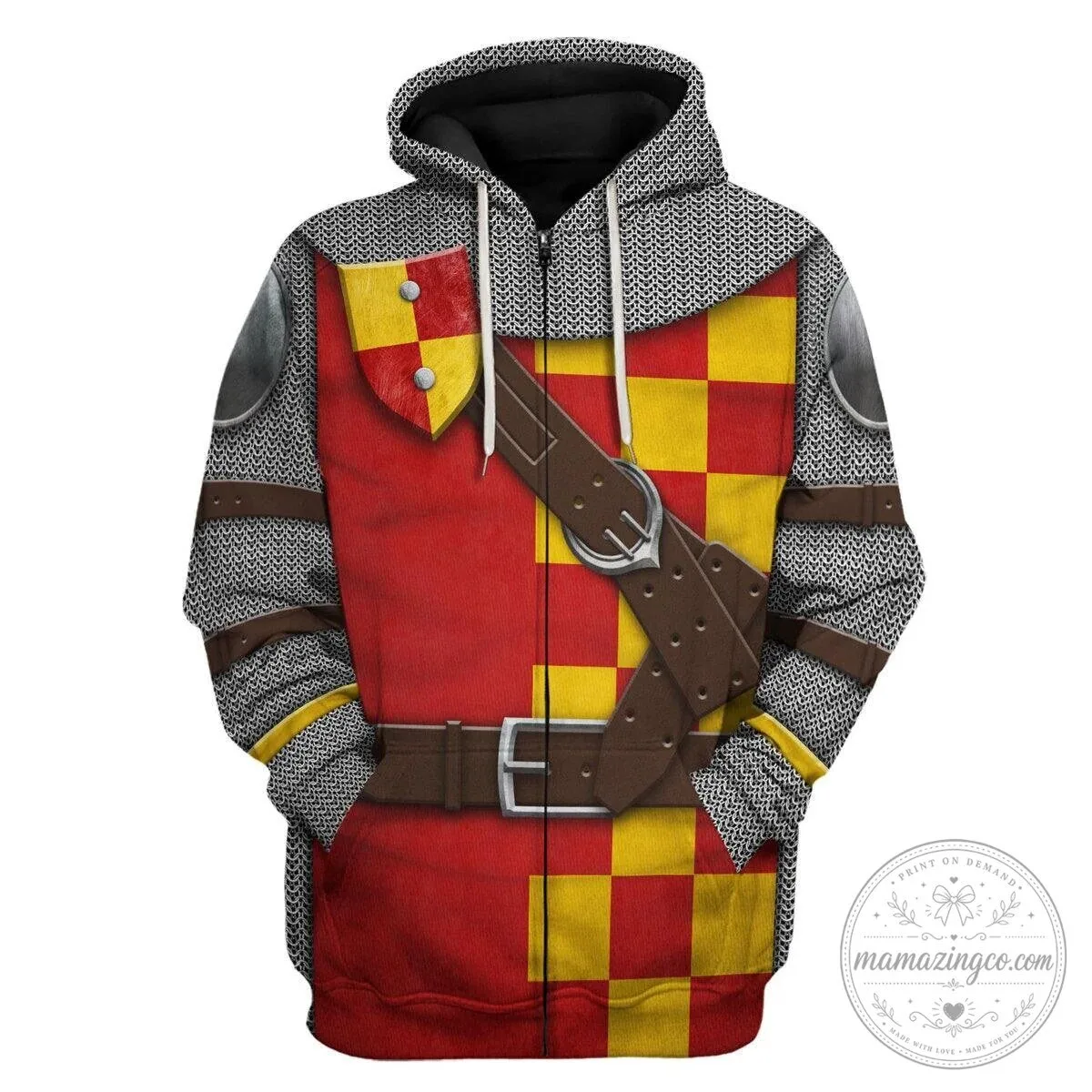 Medieval Knight Templar Chainmail Armor Costume Hoodie Sweatshirt 18 Medieval Knight Templar Chainmail Armor Costume Hoodie Sweatshirt