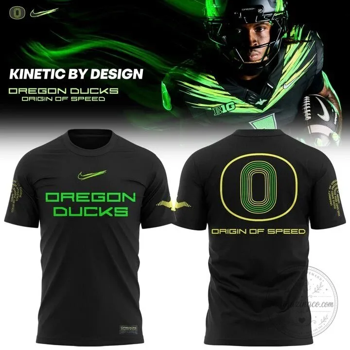 Oregon Ducks Origin of Speed Black Athletic T-Shirt 2 Oregon Ducks Origin of Speed Black Athletic T-Shirt