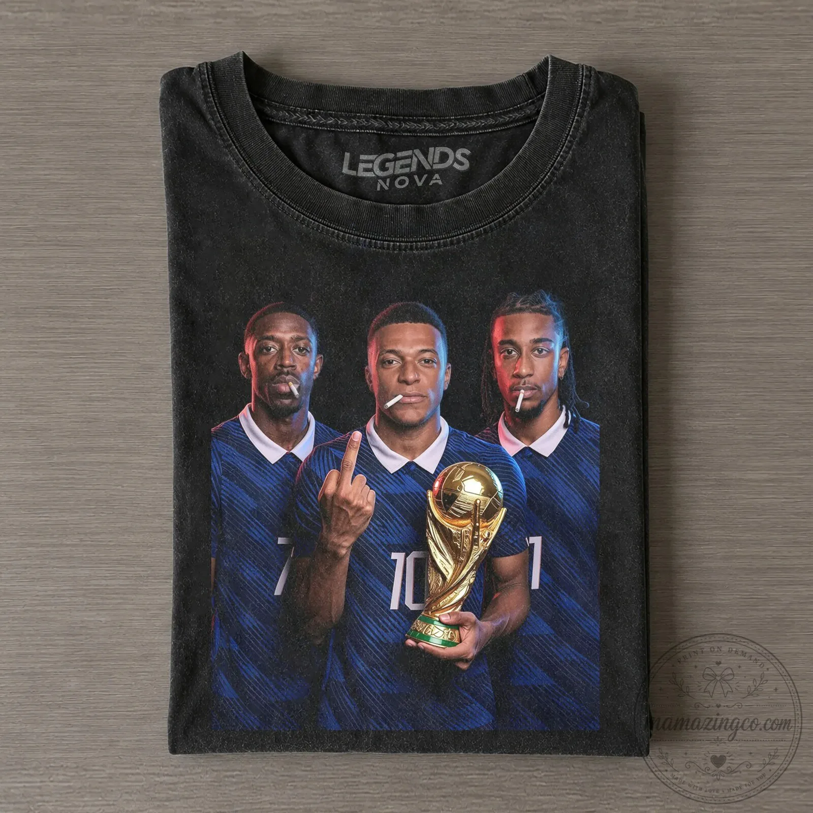 Ousmane Dembélé Kylian Mbappé Michael Olise France Football Team T-Shirt 2 Ousmane Dembélé Kylian Mbappé Michael Olise France Football Team T-Shirt