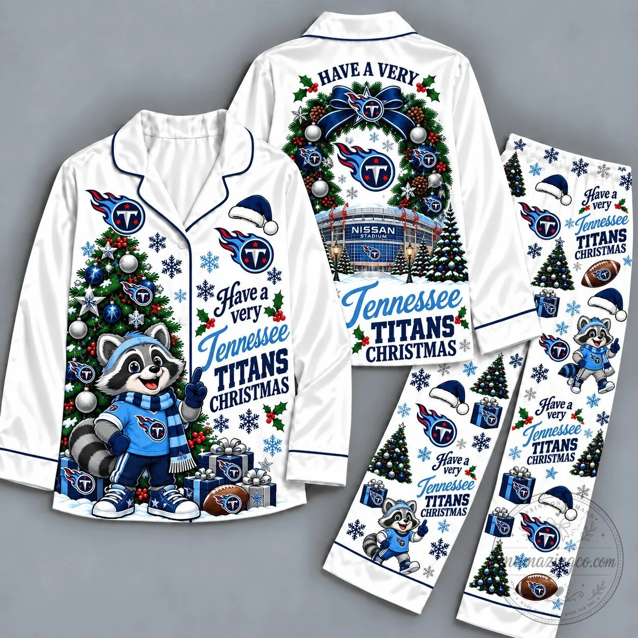 Tennessee Titans Have A Very Tennessee Titans Christmas Pajamas 5 Tennessee Titans Have A Very Tennessee Titans Christmas Pajamas
