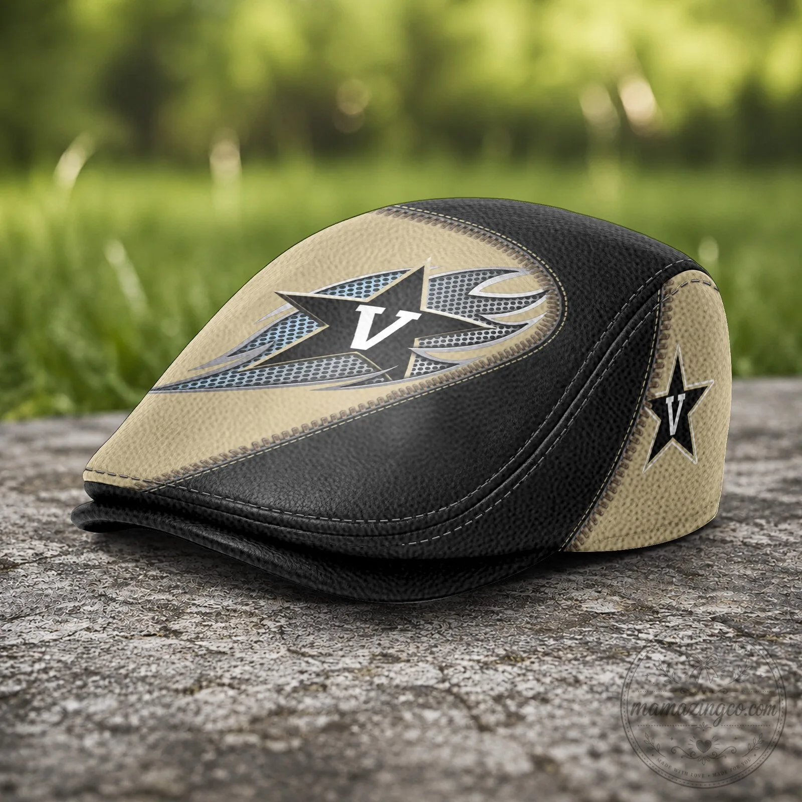 Vanderbilt Commodores NCAA Jeff Cap Flat Golf Hat 9 Vanderbilt Commodores NCAA Jeff Cap Flat Golf Hat