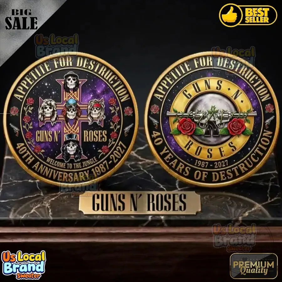 40th Anniversary Commemorative Coin for Guns N' Roses' Appetite For Destruction