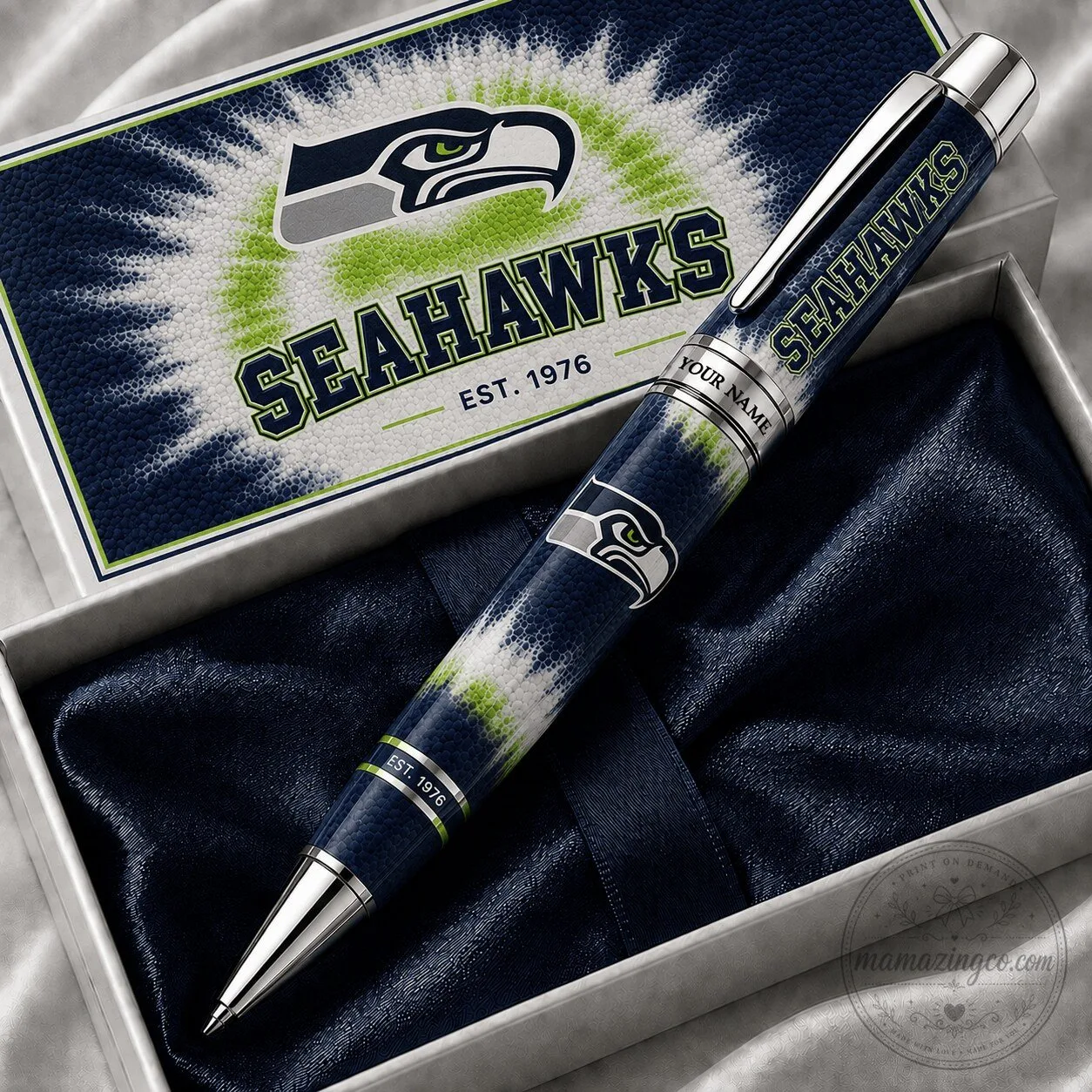 Seattle Seahawks National Football League Ballpoint Pen with Personalized Name