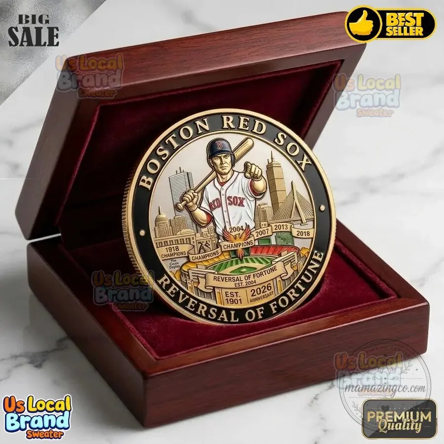 Boston Red Sox Reversal Of Fortune Commemorative Baseball Coin