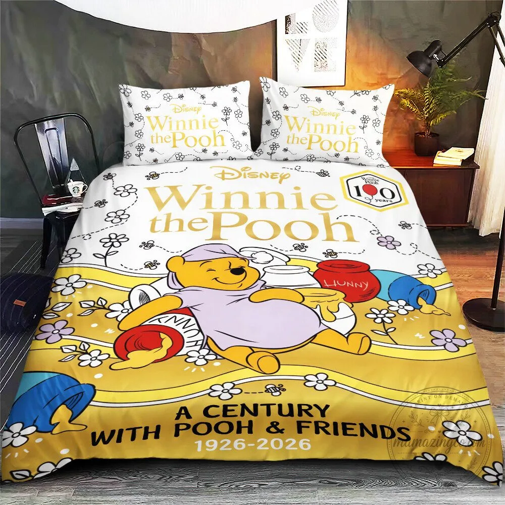 Winnie the Pooh 100th Anniversary A Century with Pooh and Friends Bedding Set
