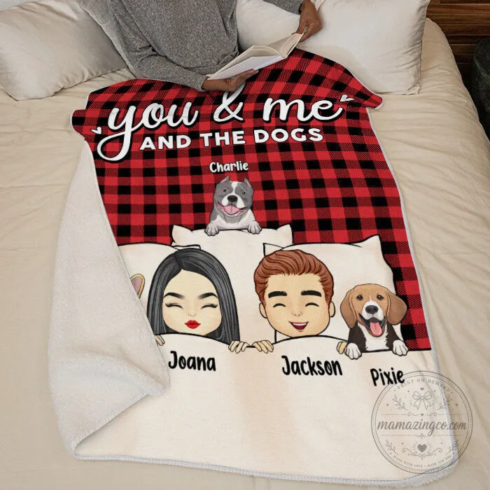 Personalized You And Me And The Fur Babies Red Plaid Blanket 15 Personalized You And Me And The Fur Babies Red Plaid Blanket