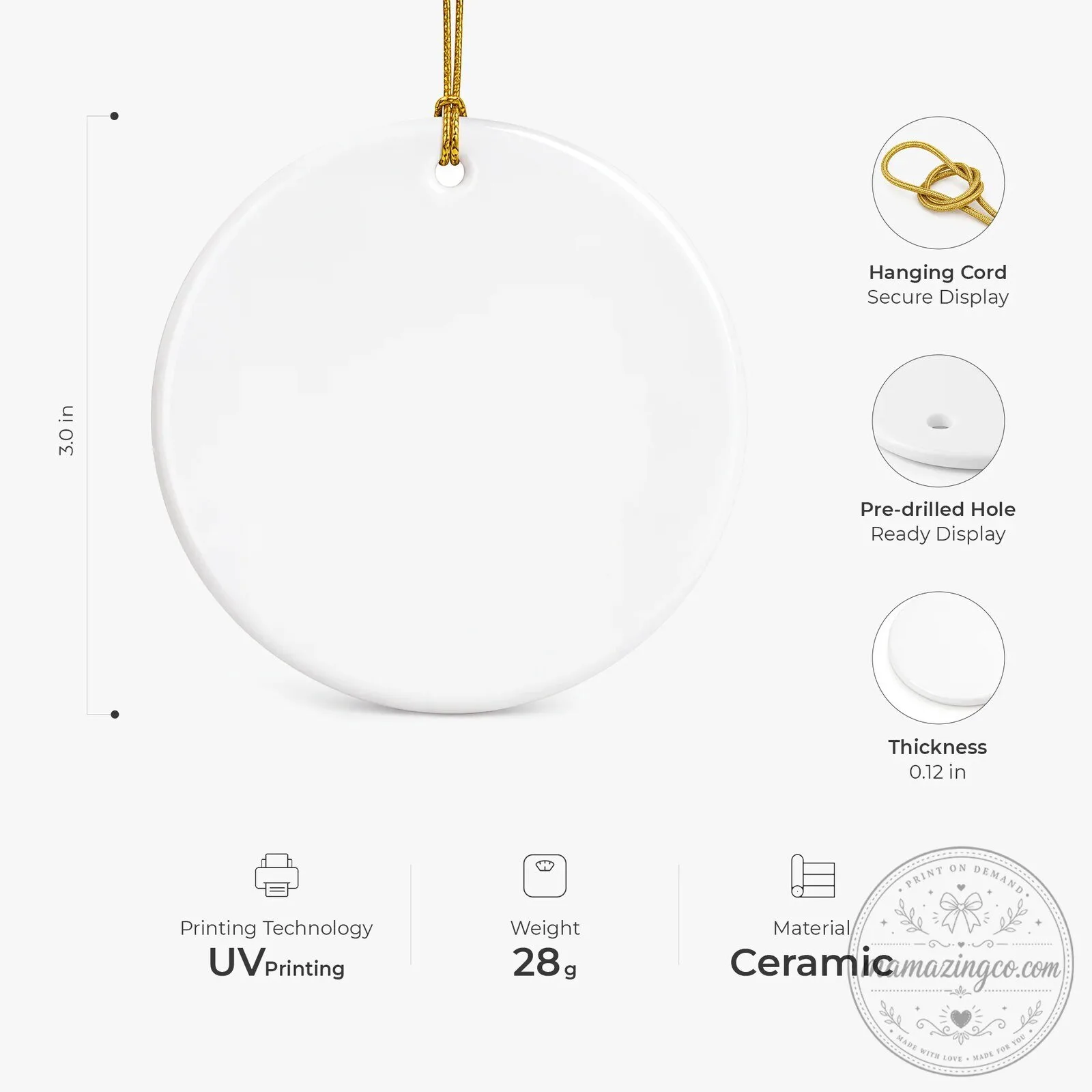 Merry Christmas Mommy and Daddy Baby Footprints See You In 2027 Ceramic Ornament 11 Merry Christmas Mommy and Daddy Baby Footprints See You In 2027 Ceramic Ornament