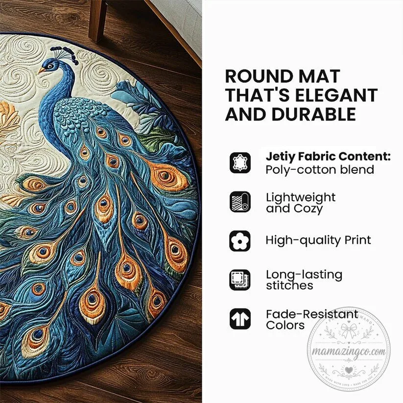 Music Heals Heart Headphones Quilted Round Floor Rug 11 Music Heals Heart Headphones Quilted Round Floor Rug