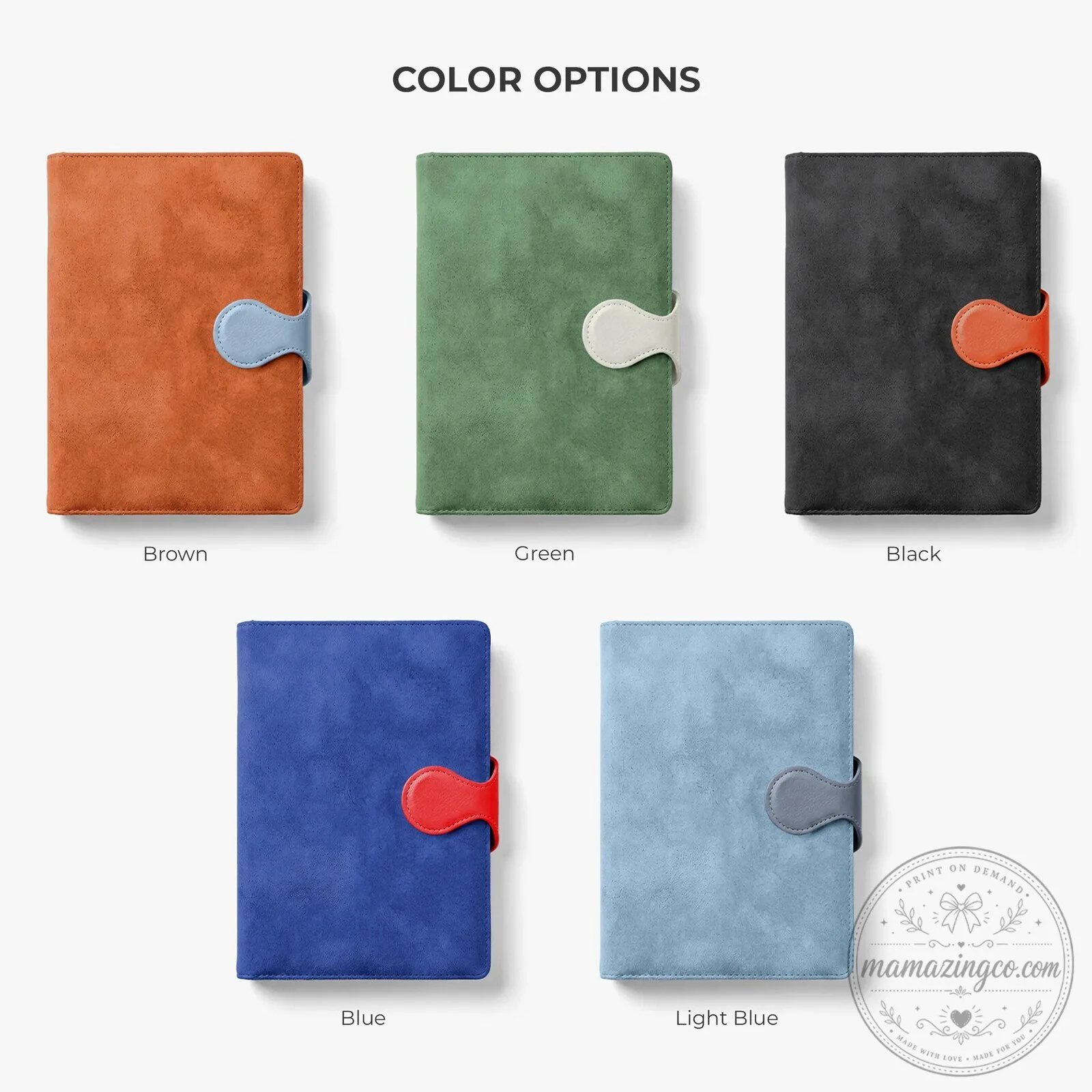 Personalized Birth Month Flower Magnetic Buckle Leather Notebook with Pen Set 13 Personalized Birth Month Flower Magnetic Buckle Leather Notebook with Pen Set