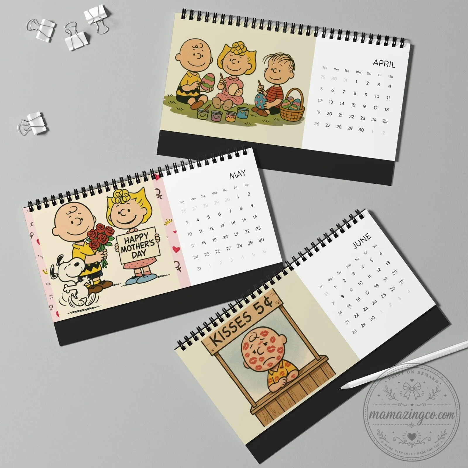 Peanuts Charlie Brown Snoopy Christmas Caroling 2026 Desk Calendar 12 Peanuts Charlie Brown Snoopy Christmas Caroling 2026 Desk Calendar
