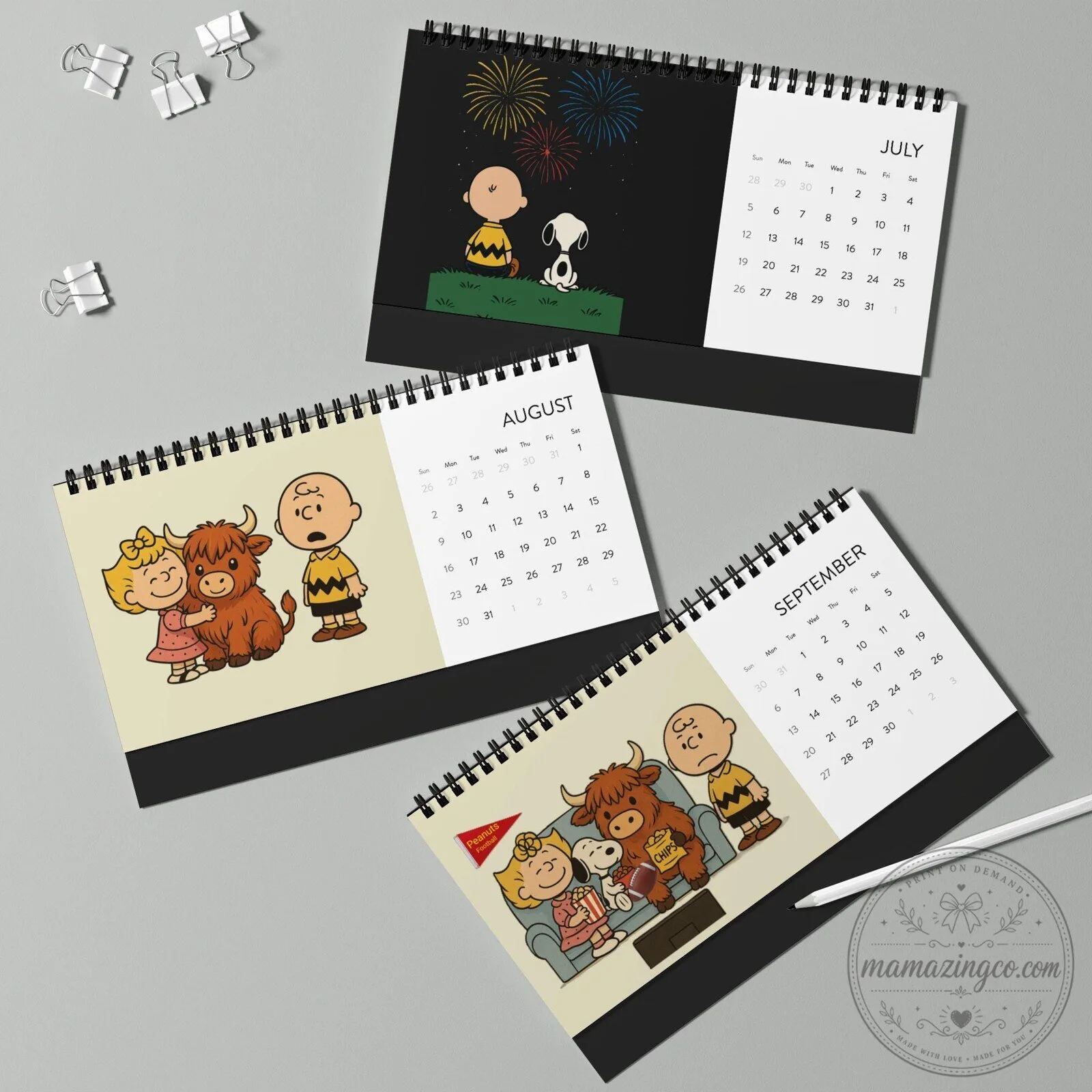 Peanuts Charlie Brown Snoopy Christmas Caroling 2026 Desk Calendar 13 Peanuts Charlie Brown Snoopy Christmas Caroling 2026 Desk Calendar