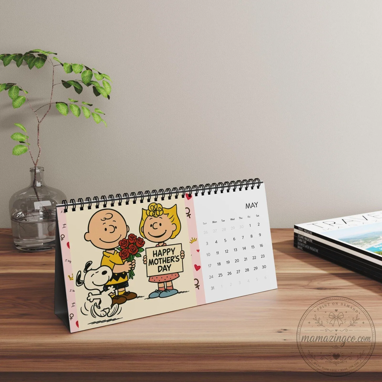 Peanuts Charlie Brown Snoopy Christmas Caroling 2026 Desk Calendar 16 Peanuts Charlie Brown Snoopy Christmas Caroling 2026 Desk Calendar