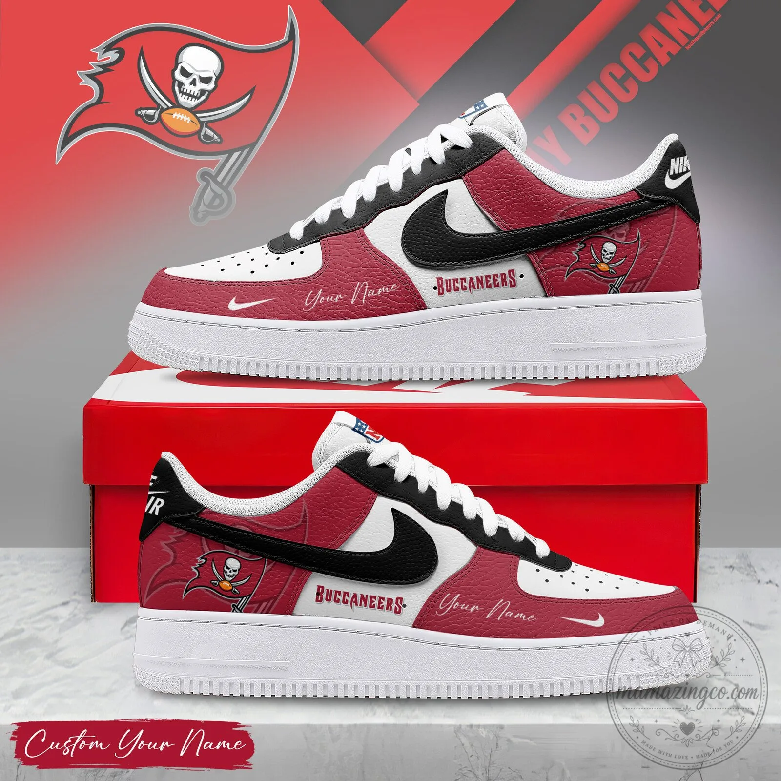 Tampa Bay Buccaneers Custom Name Victory Pride Limited Edition Sneakers
